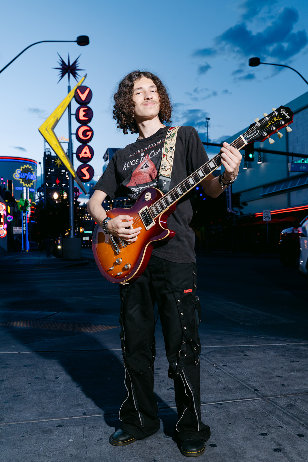 Senior portrait with guitar